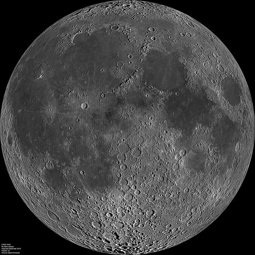 The near side of the moon