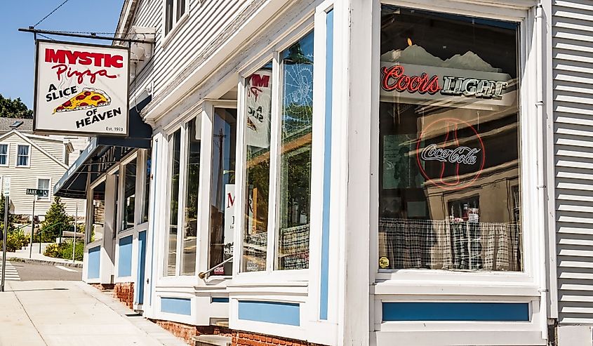Mystic Pizza in Connecticut, famous for the 1988 movie with Julia Roberts.
