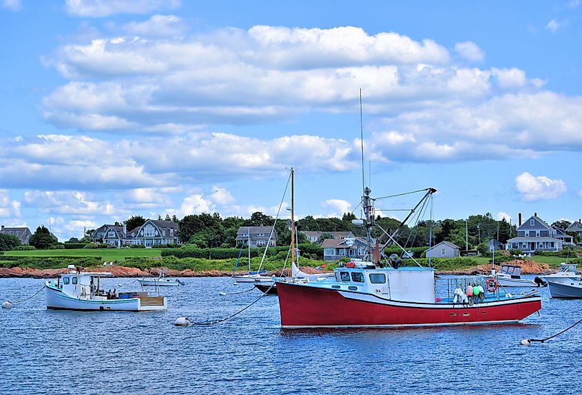 The marina in Little Compton, Rhode Island.