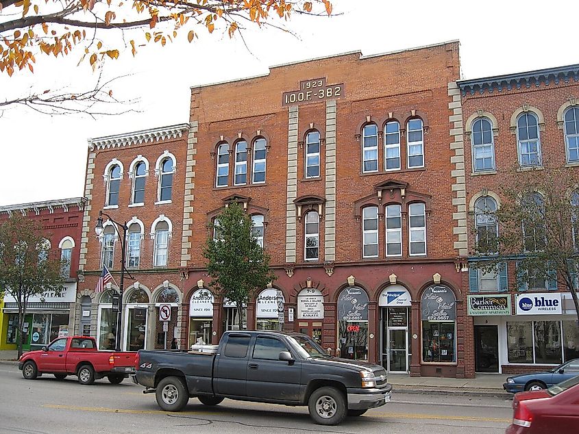 Street in Fredonia, New York.