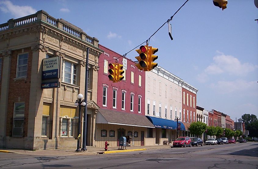 Downtown Clyde, Ohio on South Main Street