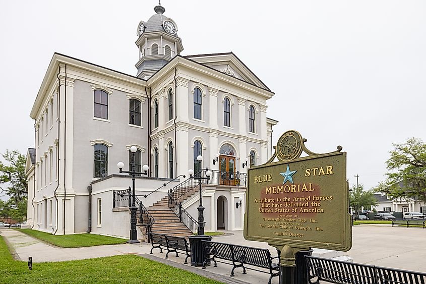 The Thomas County Courthouse in Thomasville, Georgia