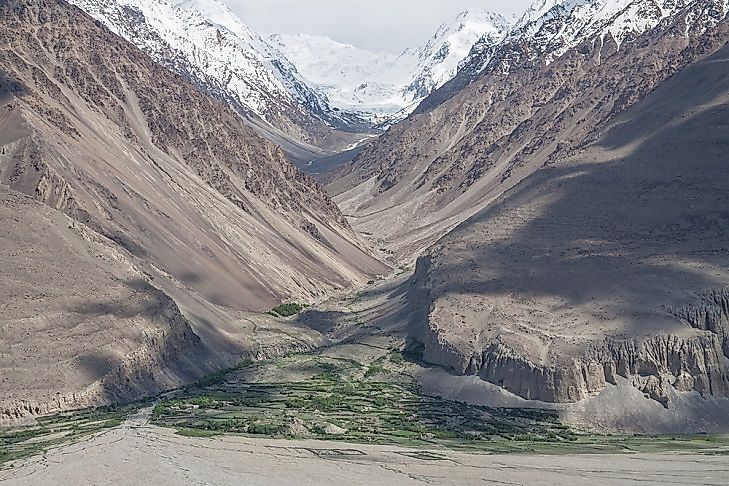 High peaks of the Hindu Kush in Afghanistan's Wakhan Corridor.