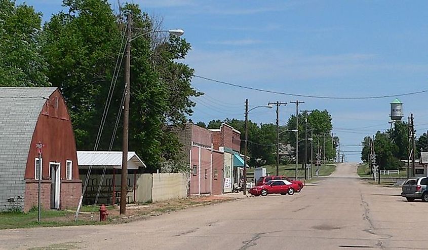 Downtown Belvidere, Nebraska.