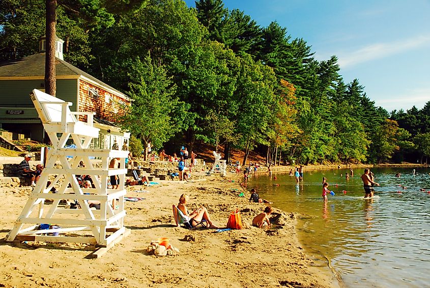 Walden Pond in Concord, Massachusetts