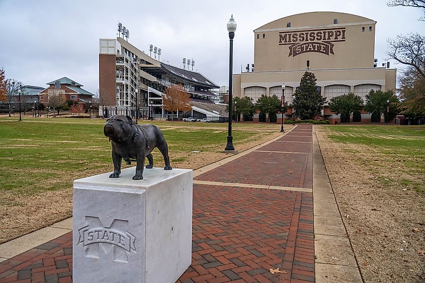 Davis-Wade Stadium on the campus of Mississippi State University