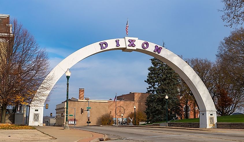 The Dixon Arch on a beautiful Autumn morning.