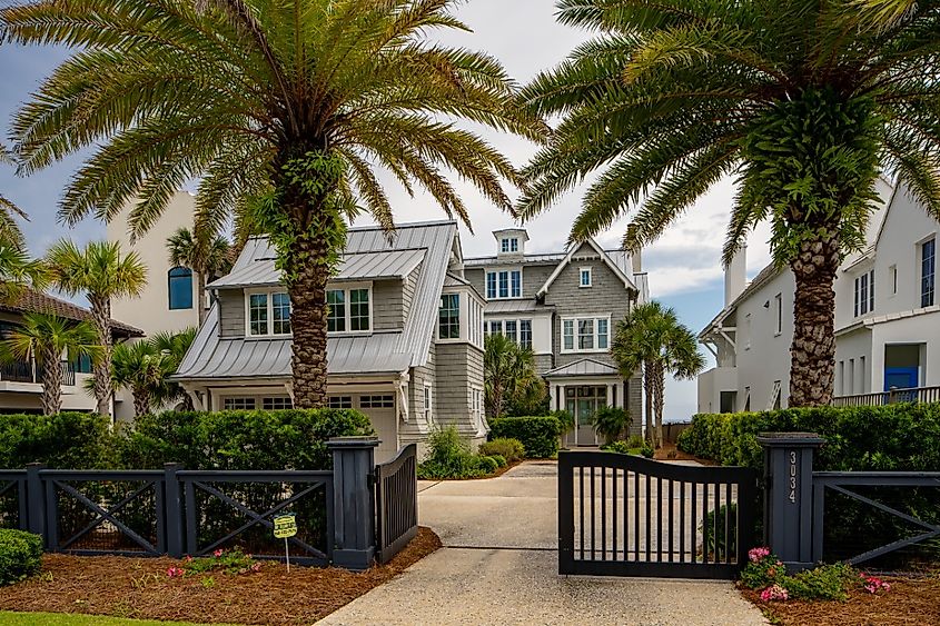 Homes in Seaside, Florida. Image credit Felix Mizioznikov via Shutterstock