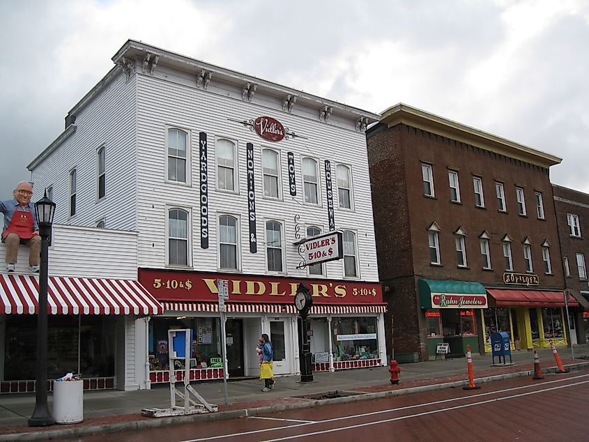 Downtown East Aurora, New York.