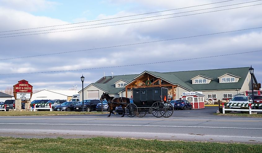 Yoder's Meat and Cheese in Shipshewana Indiana. 