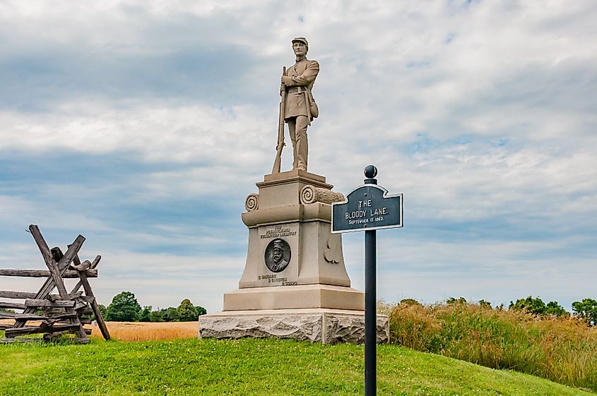 The Bloody Lane in Sharpsburg, Maryland.