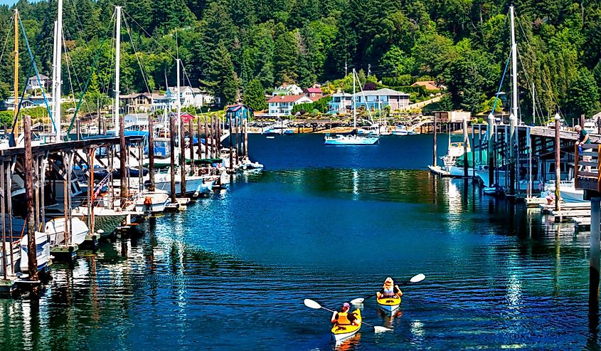 Kayaking Gig Harbor, Washington.