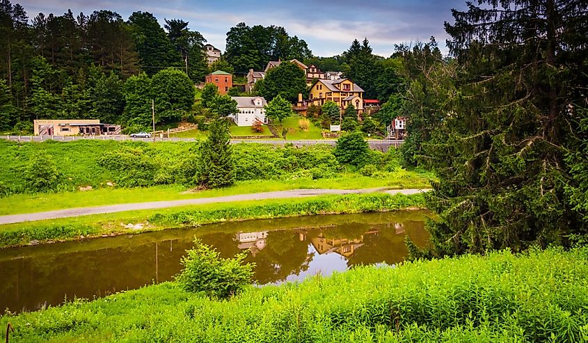 The Blackwater River in Thomas, West Virginia.