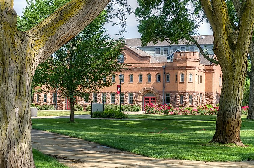 Dean Belbas Center on the campus of the University of South Dakota.