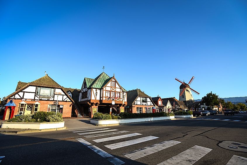 The Alisal Road in the Danish Town of Solvang, California