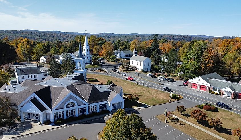 Overlooking Brookfield, Connecticut.