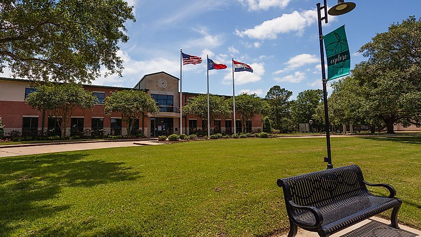 Friendswood City Hall, a small town in the Houston metro area