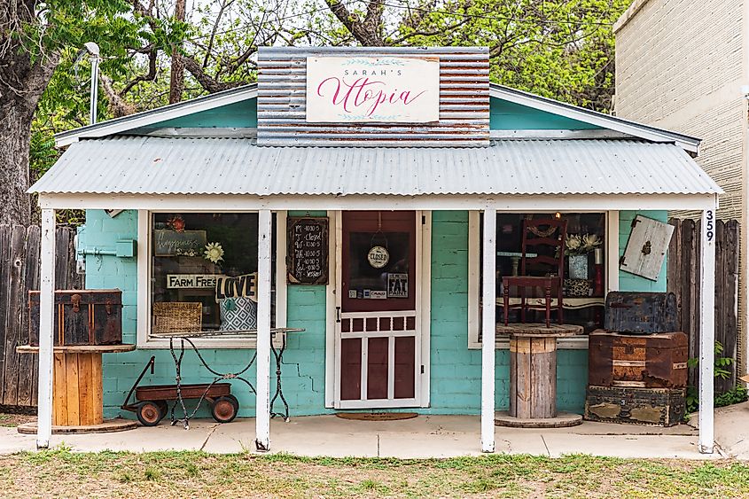 A small store in Utopia, Texas