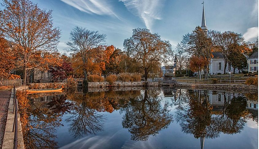 Waterfront view of Sandwich, Massachusetts.