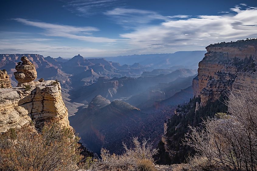 One of many roadside overlooks on the South Rim. Photo credit: Brendan Cane