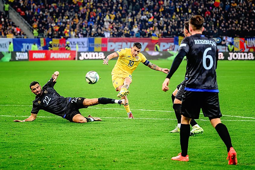 UEFA Nations League - Romania vs Kosovo. Editorial credit: Cristi Mitu / Shutterstock.com