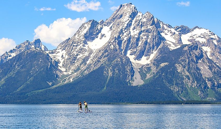 Jackson Lake in Grand Teton National Park, Wyoming.