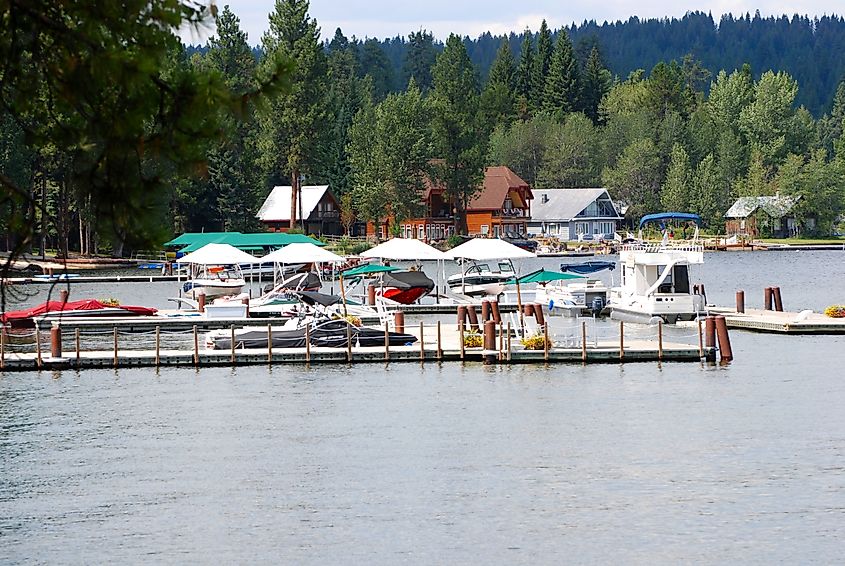 The marina at McCall, Idaho.