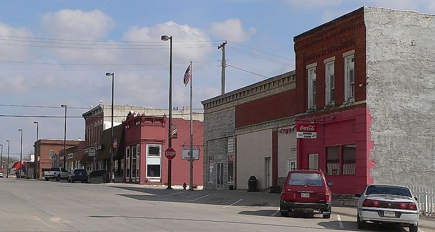 Downtown Weeping Water, Nebraska.