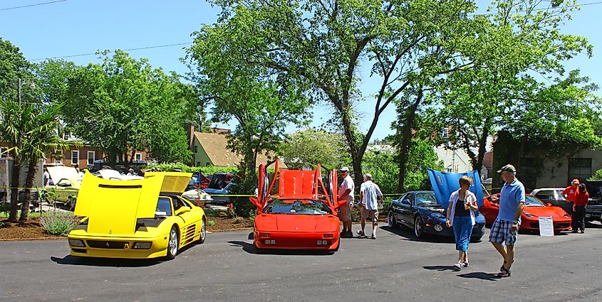 Ferrari's and more in the Annual: Vintage TV's "Chasing Pavement Vintage Automotive Festival" in Mathews, Virginia