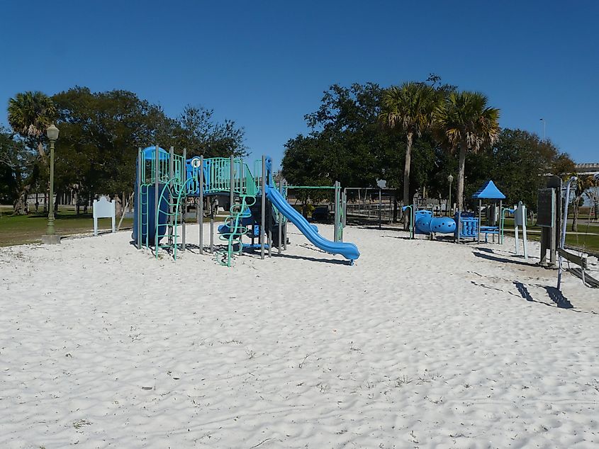 Battery Park Playground in Apalachicola, Florida.