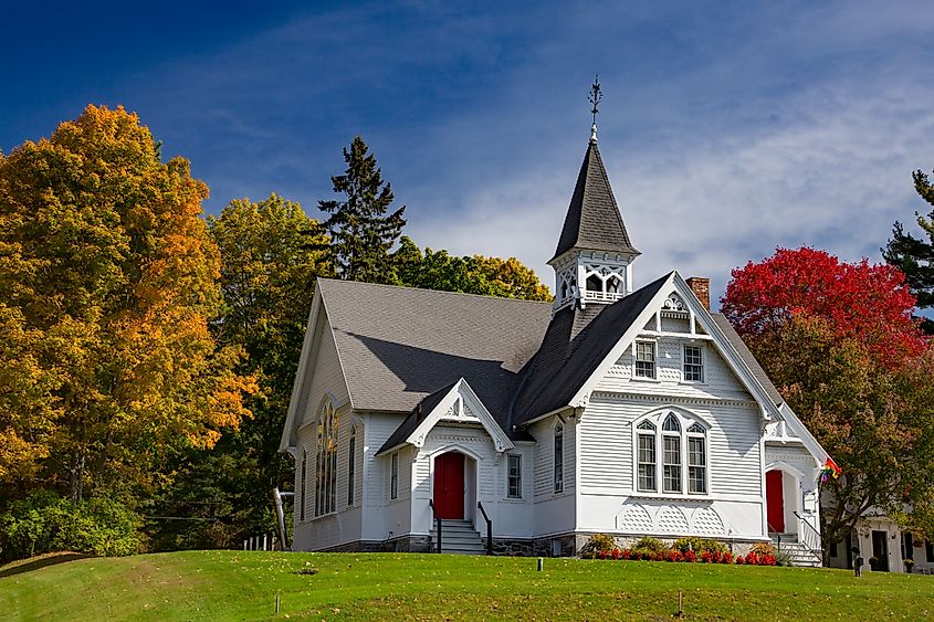 The West Stockbridge Congregational Church in West Stockbridge, Massachusetts.