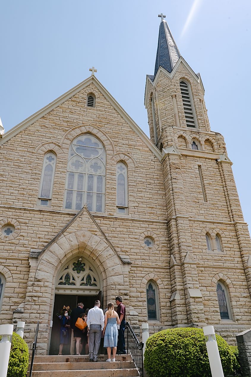 St. Patrick's Church in Perry, Iowa, USA.