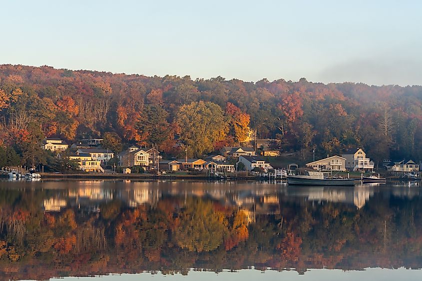 Fall colors in Niantic, Connecticut