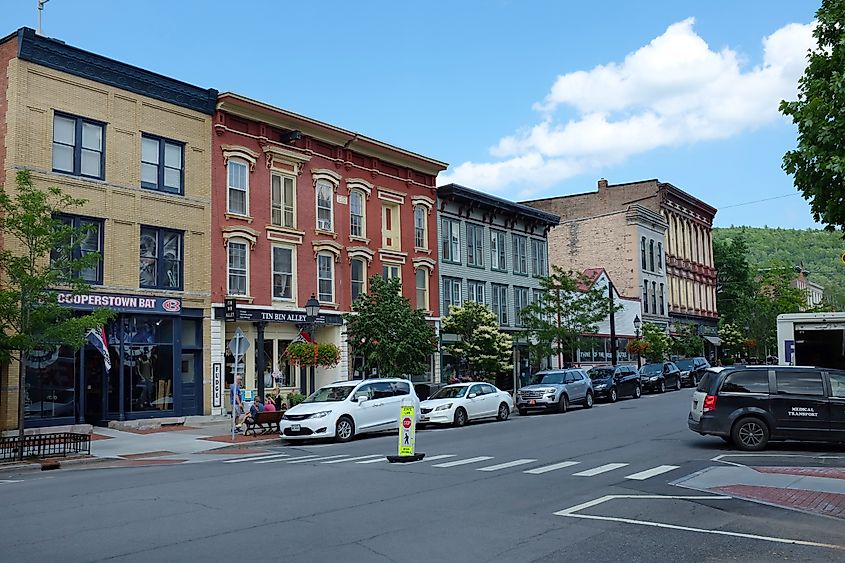 Main Street in Cooperstown, New York.