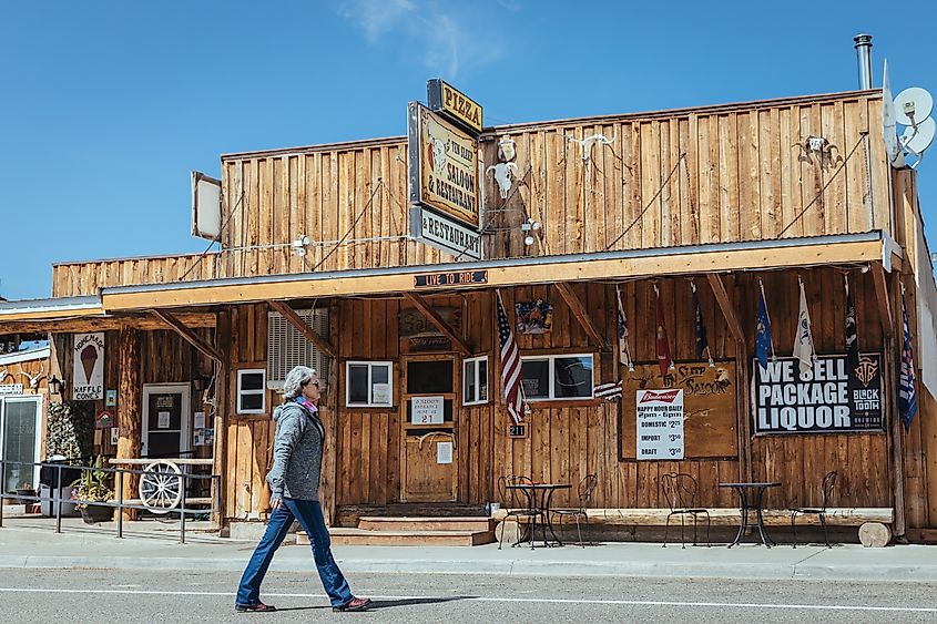 Ten Sleep, Wyoming: Ten Sleep Saloon Steakhouse, via magraphy / Shutterstock.com