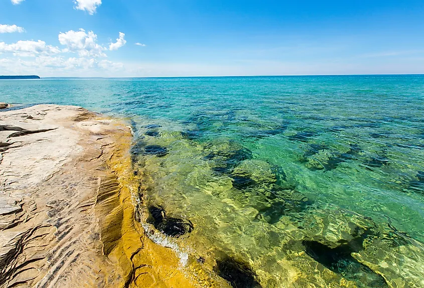 Lake Superior at Pictured Rocks National Lakeshore in Munising, Michigan