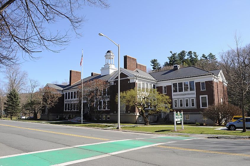 A historic school building in Stockbridge, Massachusetts