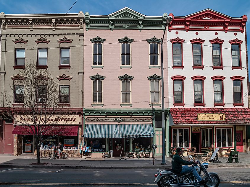 Main Street in Honesdale, Pennsylvania.
