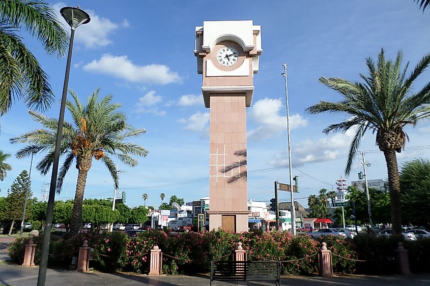Clock tower in Ciudad Obregon. Image Credit: Cnec wiki, Wikimedia Commons 