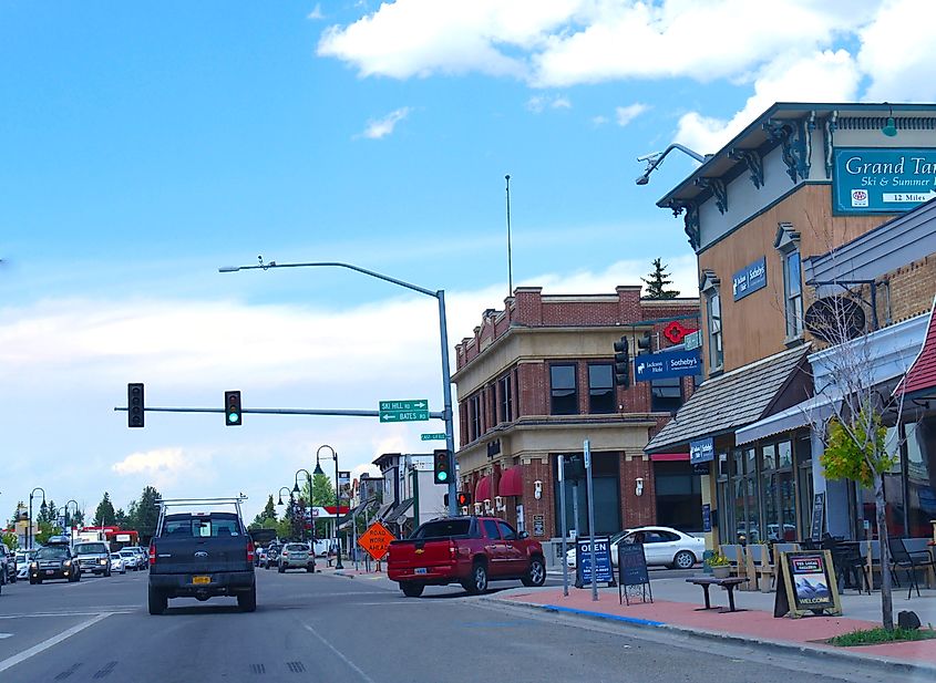 Main Street in Driggs, Idaho