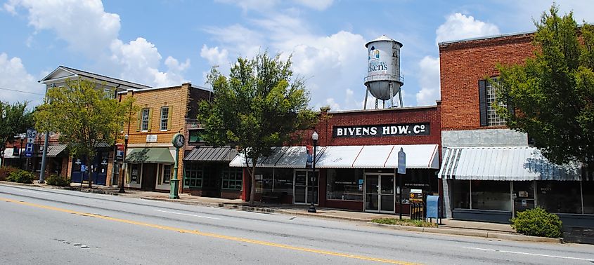 Downtown Pickens, South Carolina.