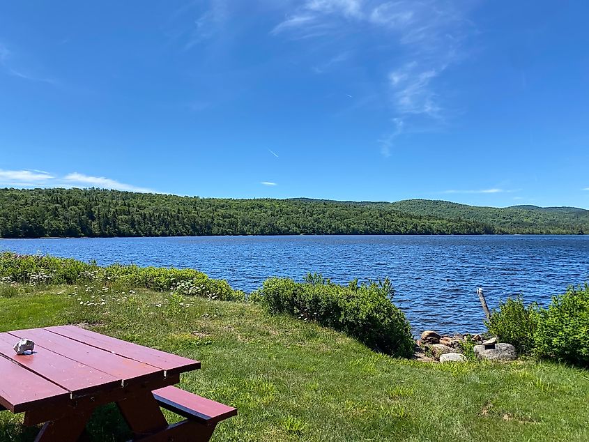 Lakefront in Rangeley, Maine.