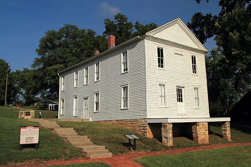 Lecompton, Kansas, contains several historic sites, such as Constitution Hall.