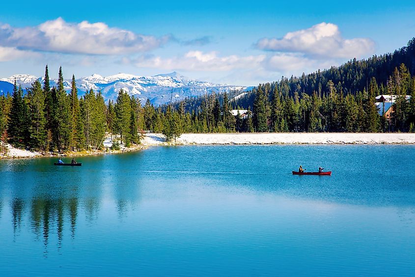 A lake in Big Sky, Montana.