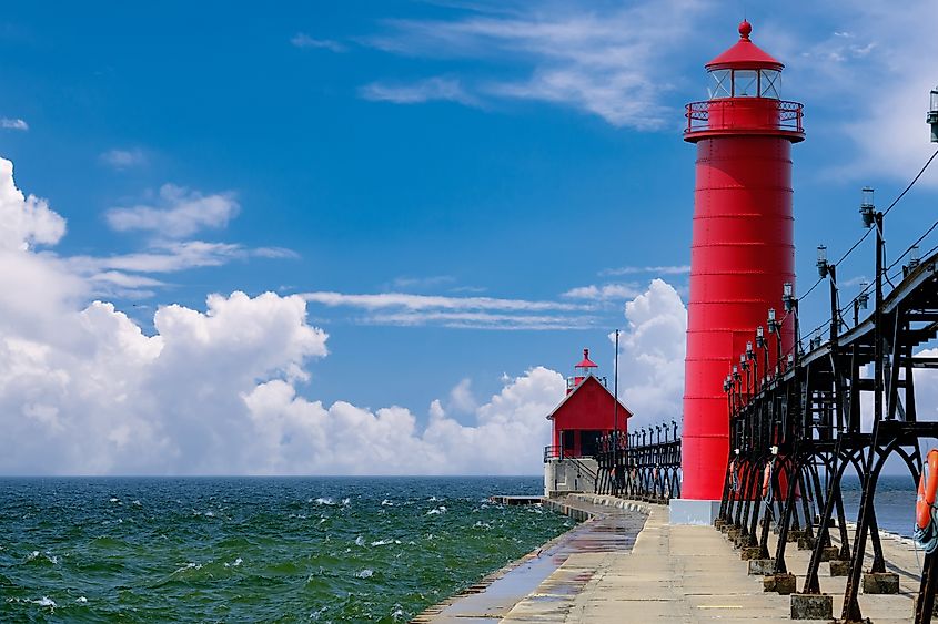 South Pierhead Inner Light in Grand Haven, Michigan