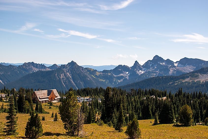 Sunrise Lodge Overlook at Mount Rainier in Ashford, Washington