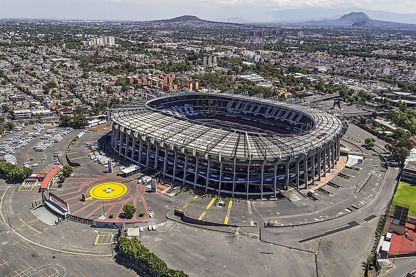 Estadio Azteca in Mexico City. Editorial credit: Ulrike Stein / Shutterstock.com