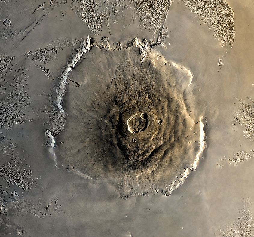 By Image by NASA, modifications by Seddon - Edited version of File:Olympus Mons.jpg originally from https://nssdc.gsfc.nasa.gov/photo_gallery/photogallery-mars.html#features., Public Domain, https://commons.wikimedia.org/w/index.php?curid=5551353