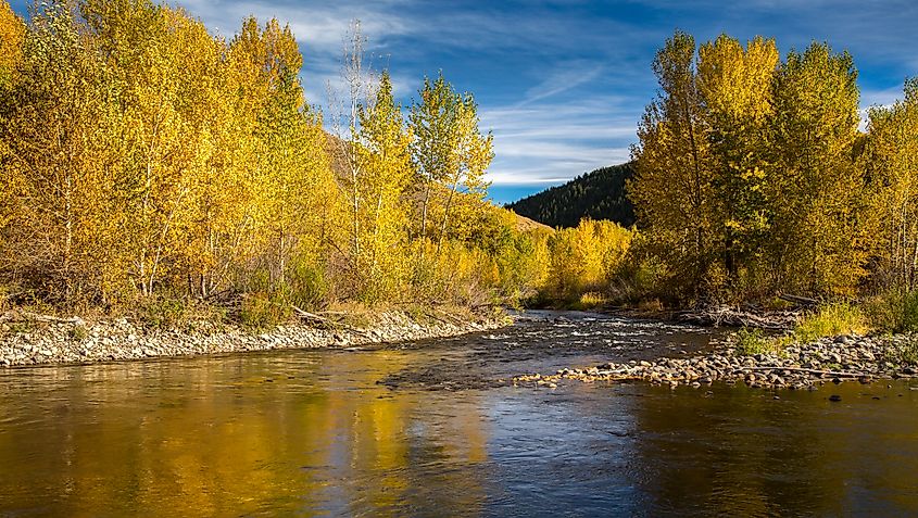 The Big Wood River feeds the Magic Reservoir