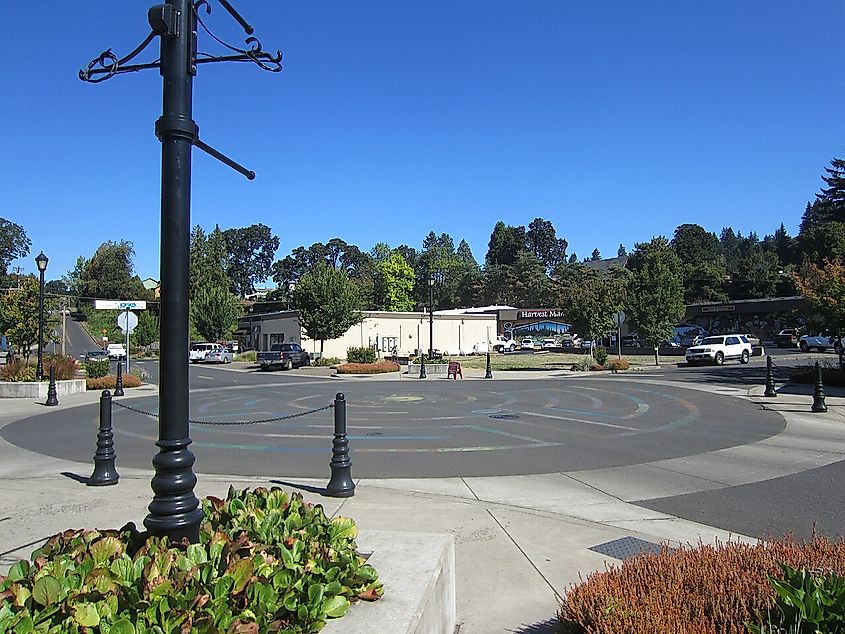 Downtown Estacada, Oregon.